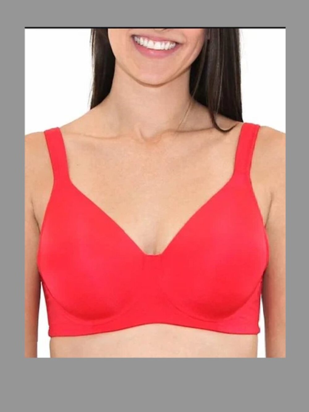 Leading Lady Bra Full Coverage Underwire Style #5028 Red SZ 36D NWT